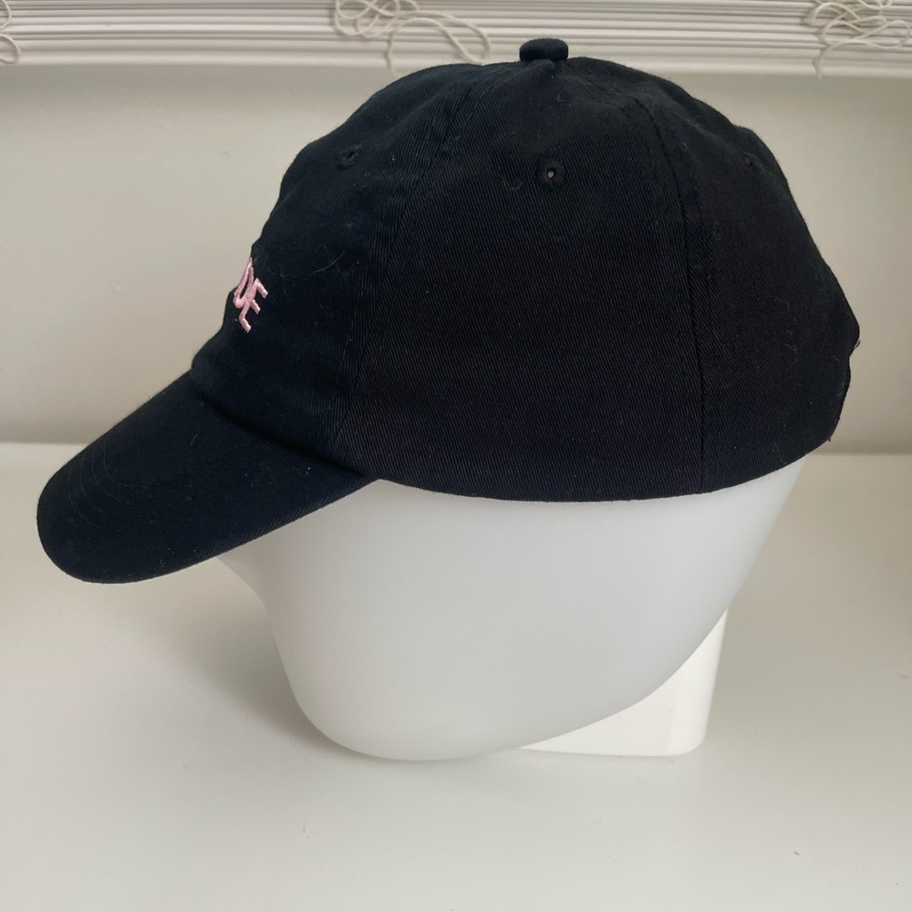 Brunette The Label BLONDE Ballcap Hat Adjustable Pink Embroidery One Size - Picture 2 of 5